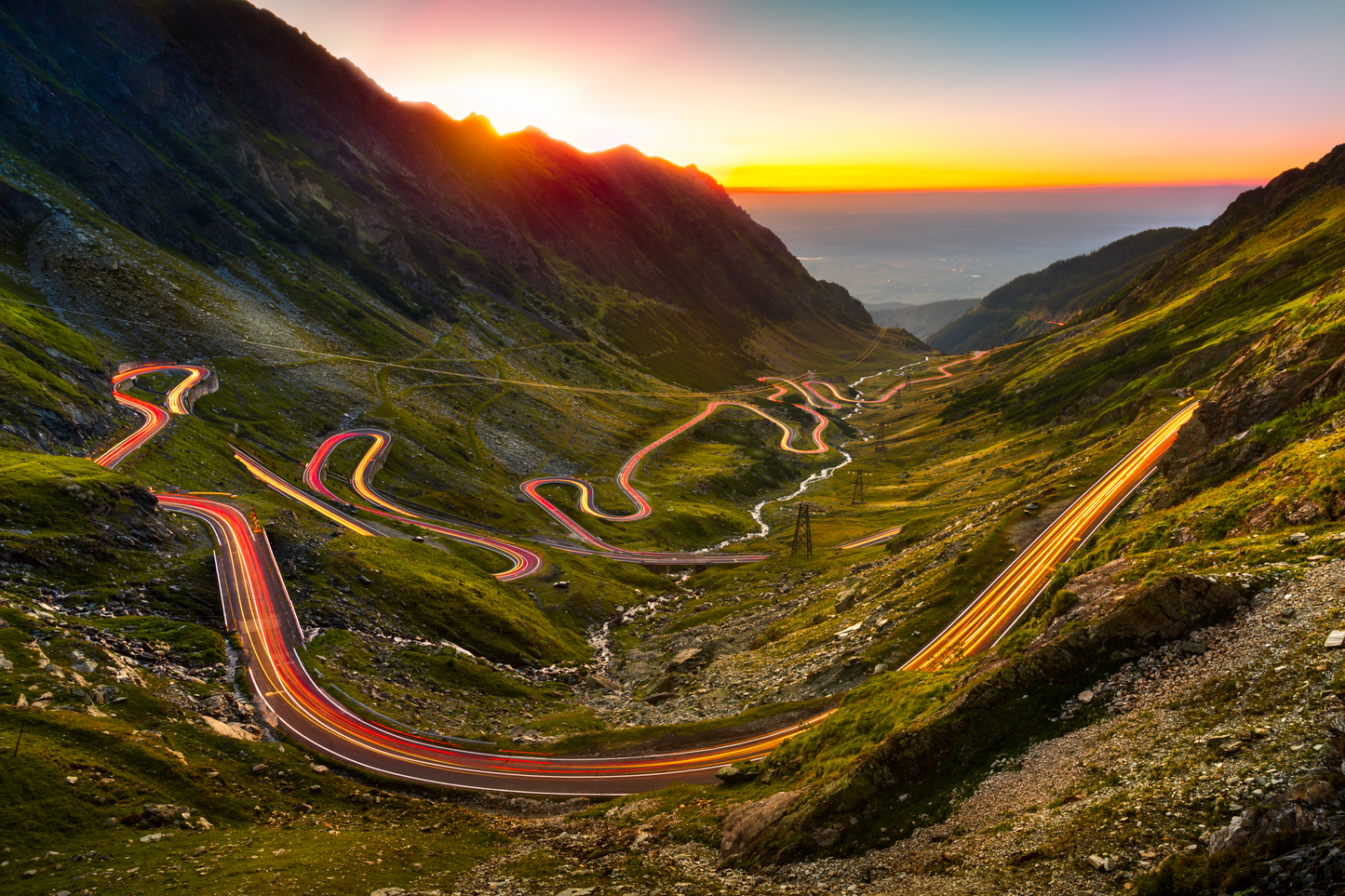 Lichter am Transfăgărășan