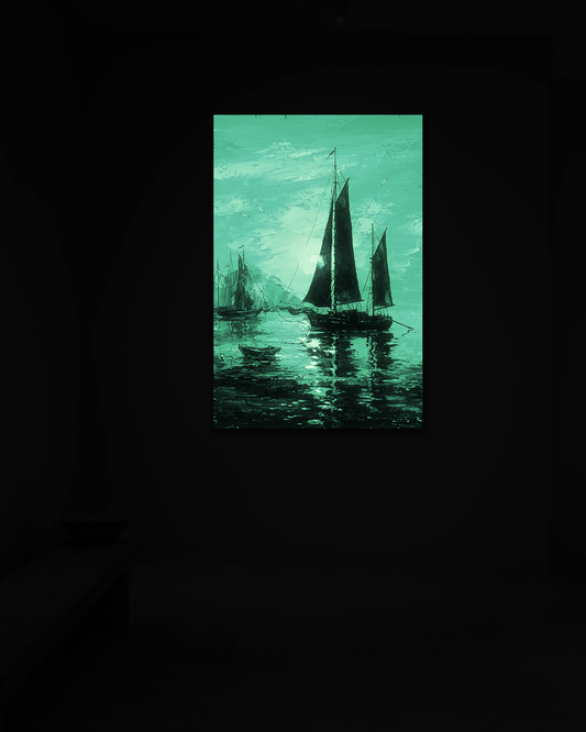 Sails in the Evening Harbor