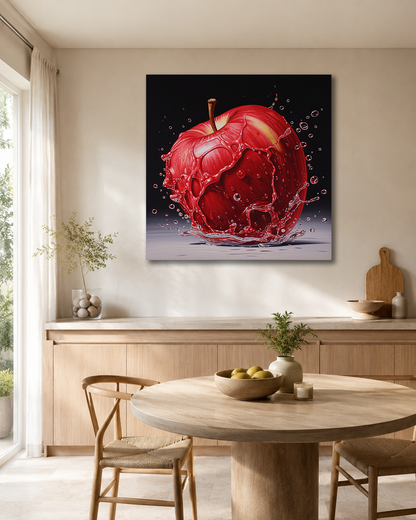 Apfel im Aufprall