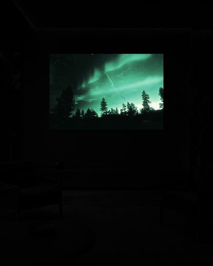 Polarlicht in Violett