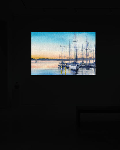 Hafen im Morgenlicht